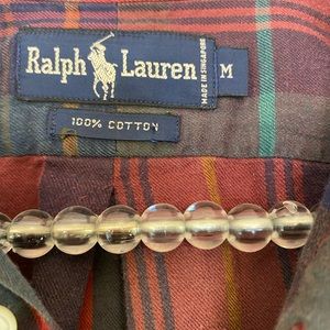 Rare vintage plaid polo - soft 100% cotton